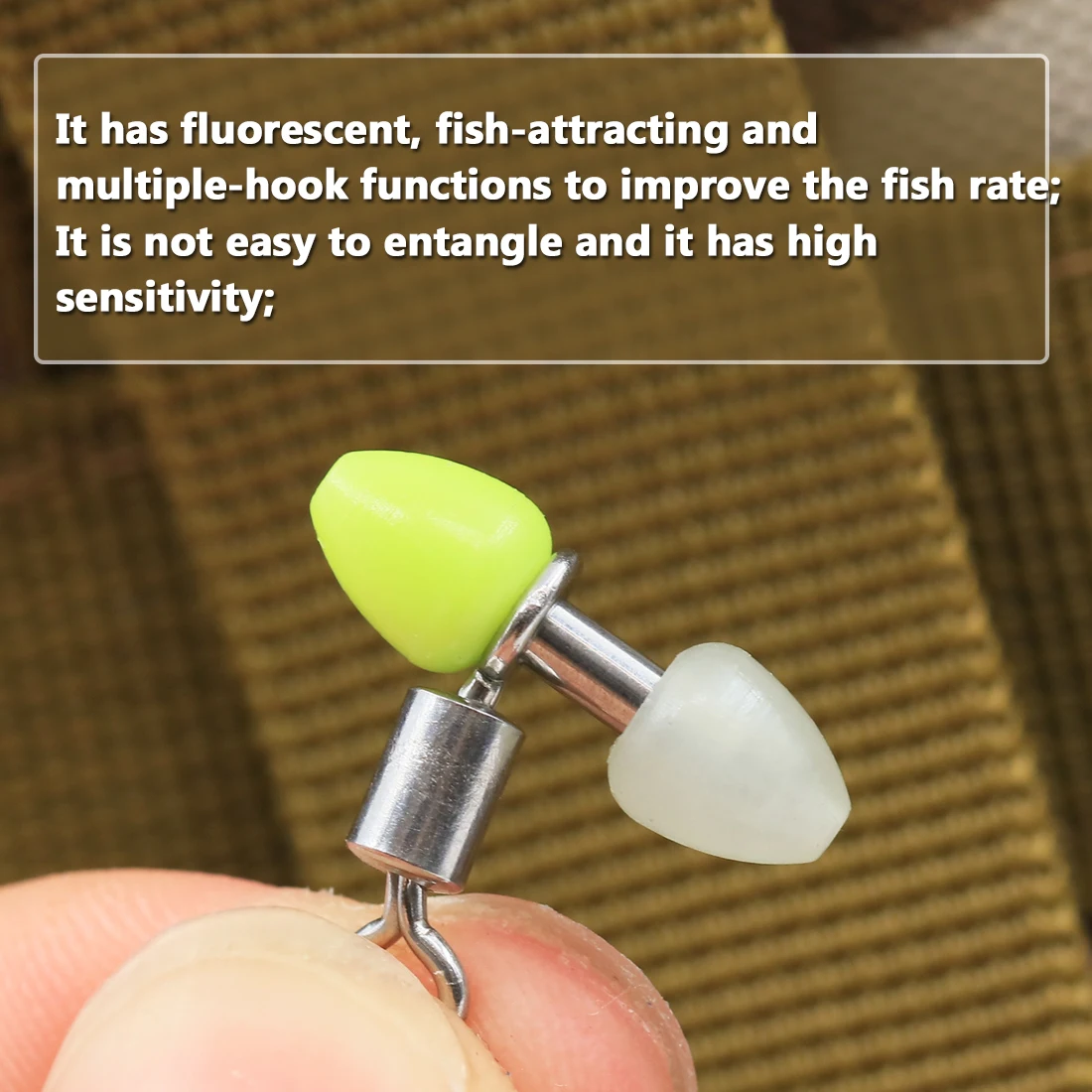 FishTrip 15 piezas de línea cruzada giratoria de 3 vías, acero inoxidable, plataforma en T rodante de alta resistencia que evita giros y enredos - imagen 2