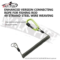 Cordón antipérdida telescópico elástico WALK FISH de seguridad para pesca