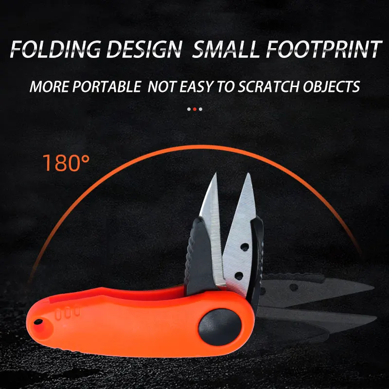 Mini tijeras de plástico portátiles multifunción, cortador de línea, equipo de pesca, 1 piezas - imagen 3