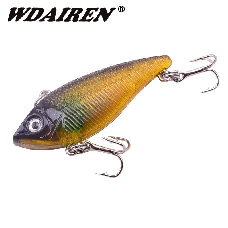 1 cebo VIB, cebos de vibración duros que se hunden, 5cm, 6,7g, Señuelos de Pesca artificiales, pesca de carpa, cobre, lago, Topwater, señuelo sin labios - imagen 3