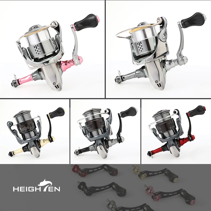 Juego completo de carrete giratorio HEIGHTEN de un solo mango, distancia del husillo ajustable (40 mm a 50 mm) y perillas de carbono de 20 mm |   Compatible - imagen 2