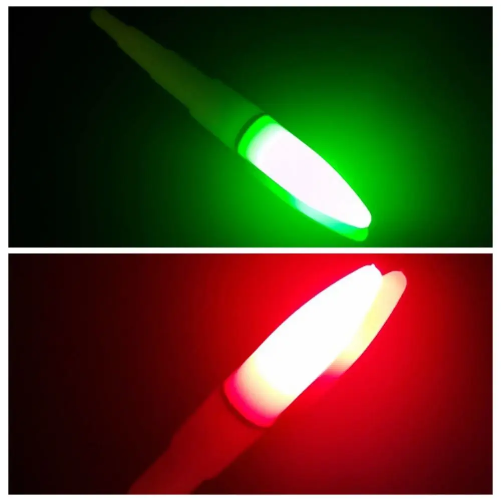 Luz trasera flotante, palos de luces de 61mm, flotador eléctrico luminoso LED, alarmas de picadura de pescado, lámpara de Pesca verde y roja, palo luminoso de Pesca - imagen 5