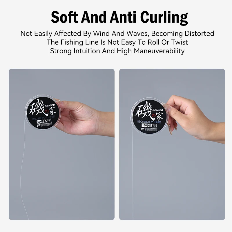 Leydun ISO líneas de pesca 150m 2,0 2,5 3,0 3,5 4,0 Nylon flotante agua pesca en el mar línea de aparejos de pesca de seda cruda importada especial - imagen 5