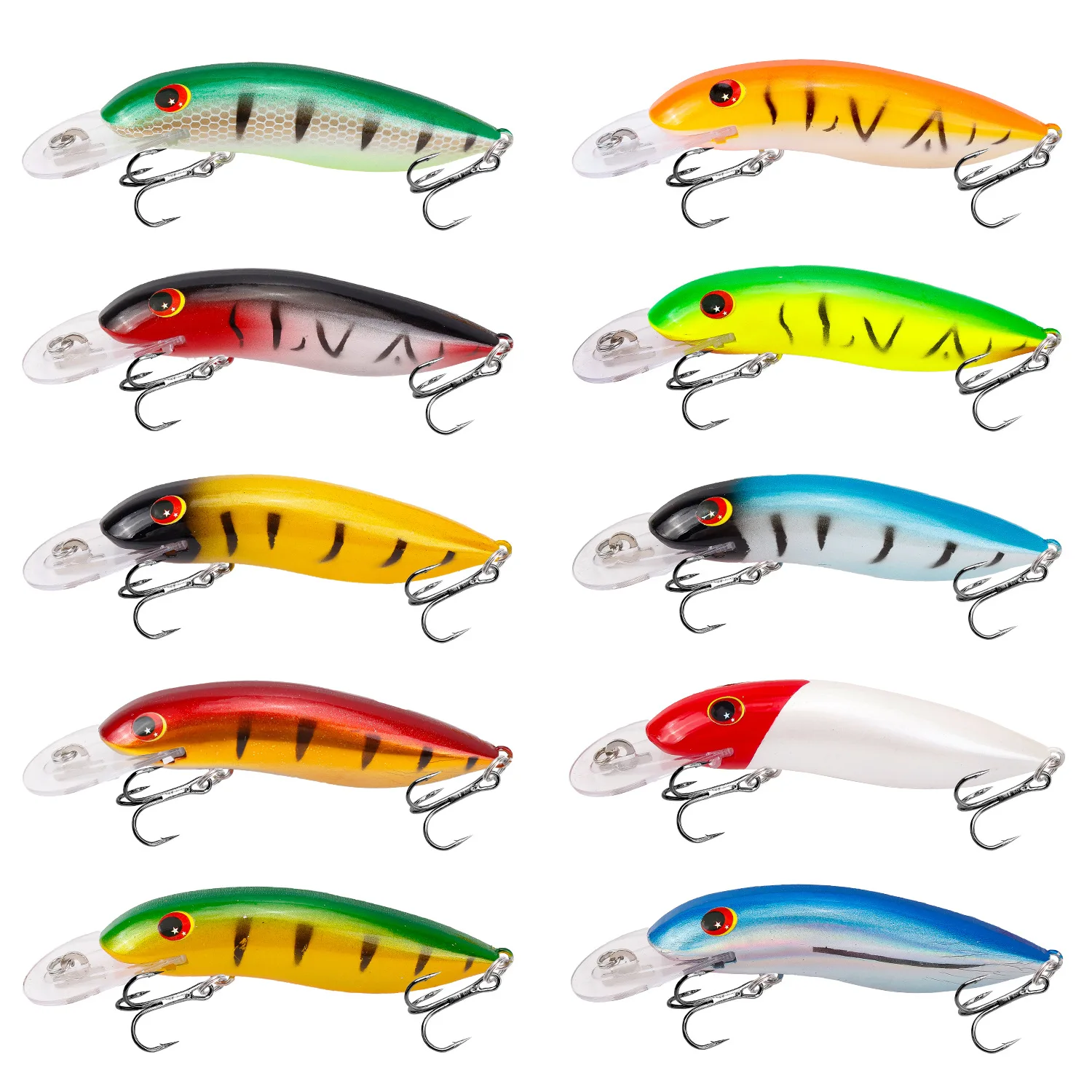 Señuelo De Pesca De manivela piezas, Wobbler, 10,5 cm, 13,5g, Minnow Isca, señuelos artificiales, cebo Leurre De Lucio, aparejos De Pesca De curricán - imagen 5