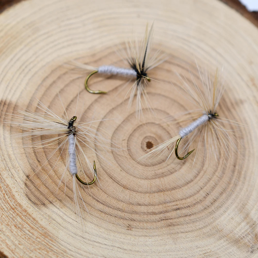 MNFT 10PCS 10 #    Mosquito moscas secas trucha mosca pesca moscas señuelo Artificial cebo - imagen 5