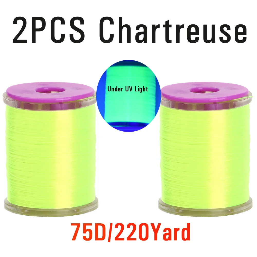 2PCS 75D Chartreuse