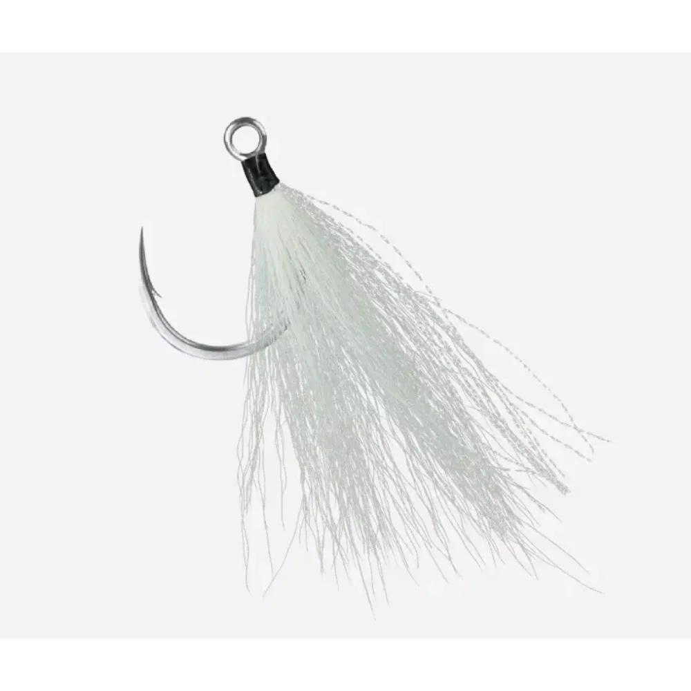 BKK Jigging Lone Diablo Bucktail Teaser señuelo reemplazo anzuelos de pesca individuales - imagen 3