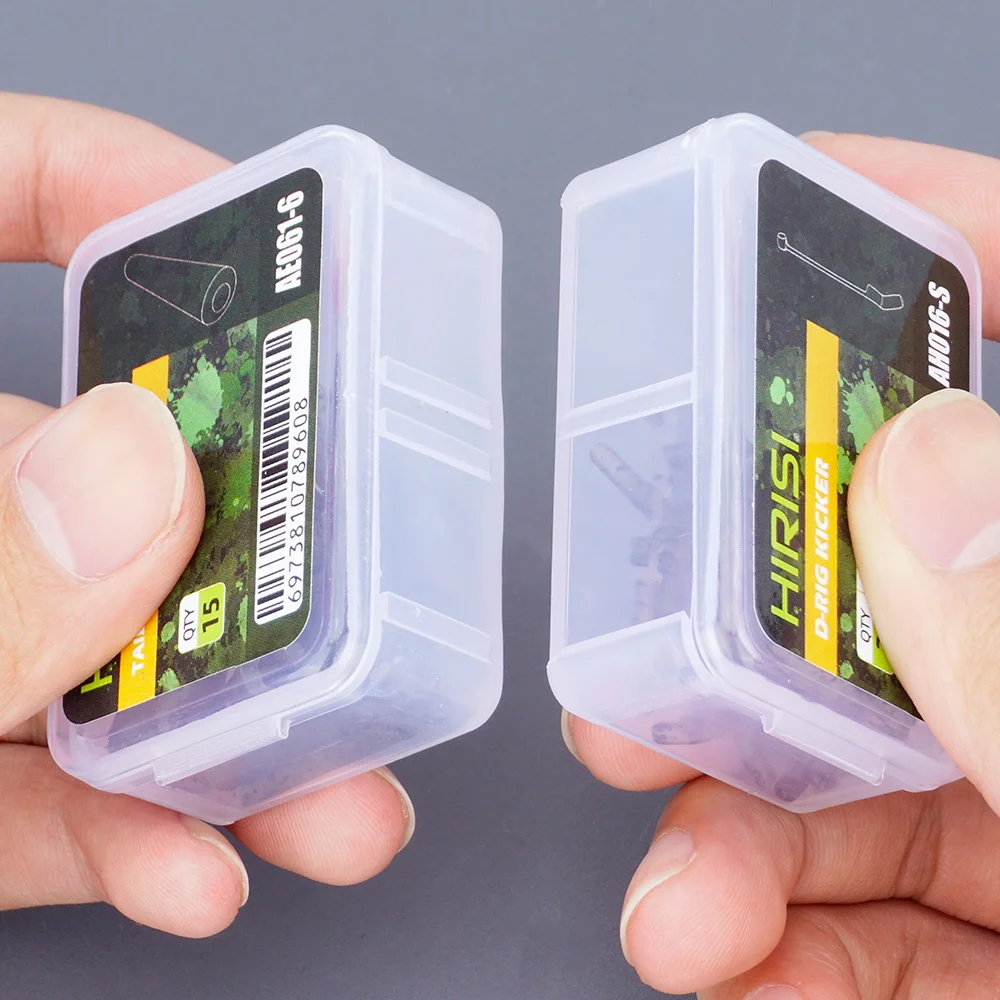 Hirisi 15 Uds Terminal de pesca de carpa aparejos cola mangas de goma cono Clips de plomo de pesca accesorios de pesca de carpa AE061-6 - imagen 5