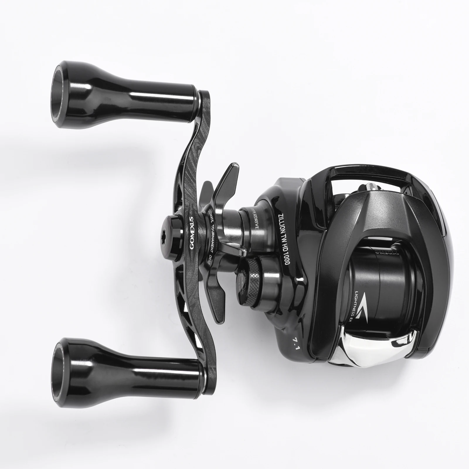 Gomexus mango eléctrico de 100mm con perilla de aluminio de 24mm para carrete de pesca Shimano Curado Bantam Metanium SLX 13 - imagen 3