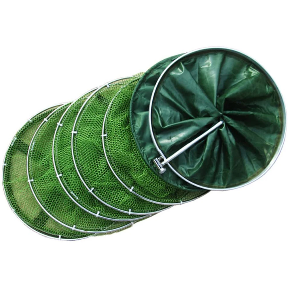 Cesta de pesca plegable pegada de 2m, trampa de aluminio plegable para peces, jaula de pesca, jaula para camarones, red para peces - imagen 4