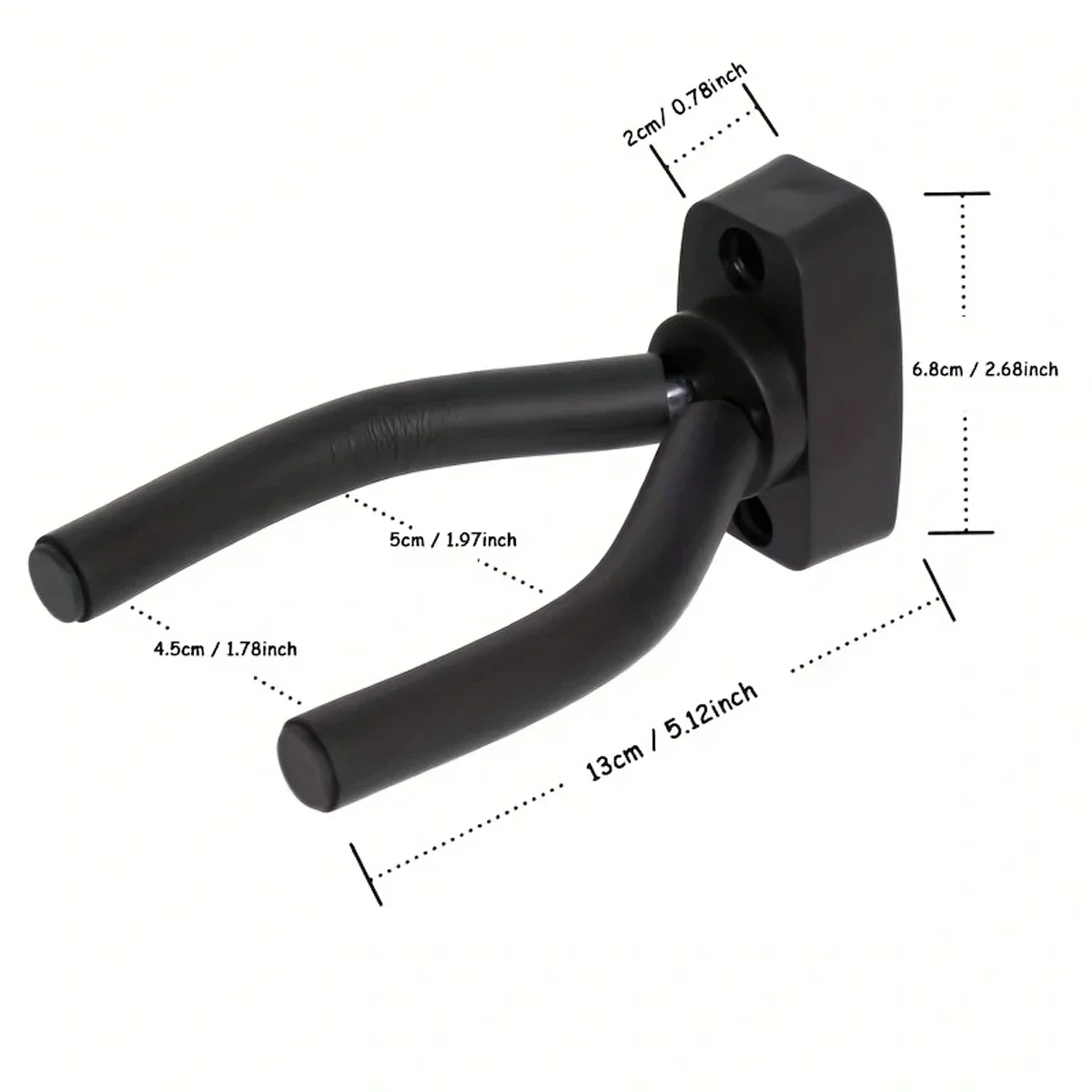 Colgador de montaje en pared para guitarra versátil, para múltiples especificaciones, guitarras eléctricas/clásicas/folk, bajos, gancho de Metal, 1 ud. - imagen 2