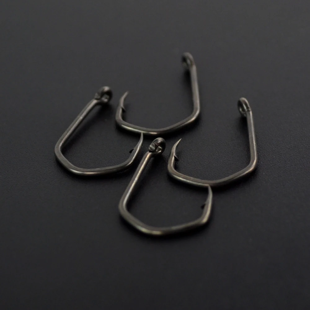 Hirisi X919 15 Uds anzuelo de pesca de acero rico en carbono recubierto de PTFE Micro púas con ojo accesorios de anzuelo de pesca de carpa - imagen 4