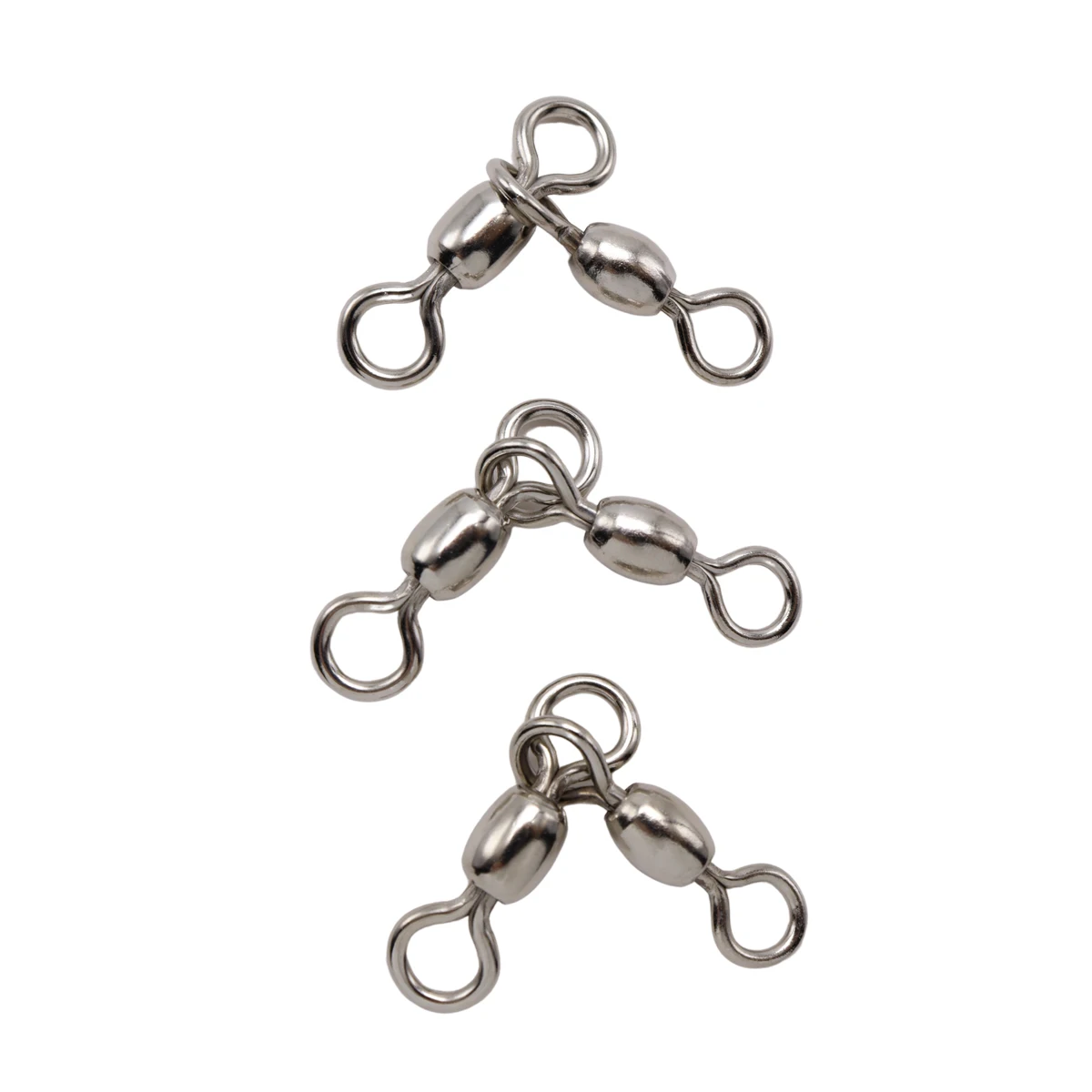 ZYZ 4 ~ 7 unids/bolsa pesca en barco giratorios de pesca de tres vías conector de pesca de mar de acero inoxidable de alta resistencia accesorios de pesca - imagen 5