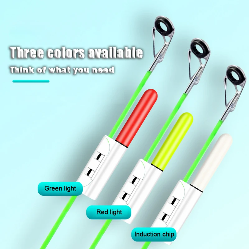 Poste de electrones de pesca nocturna, luz ligera con detección de gravedad, Luz de Mar verde, luz nocturna impermeable, 1/3/5 Uds. - imagen 5