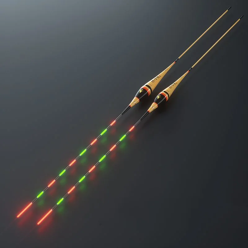Luz nocturna de alta sensibilidad, flotador de pesca luminoso, alarma de mordedura de pescado, boya de flotación Vertical de doble propósito, flotador electrónico de día y noche - imagen 3