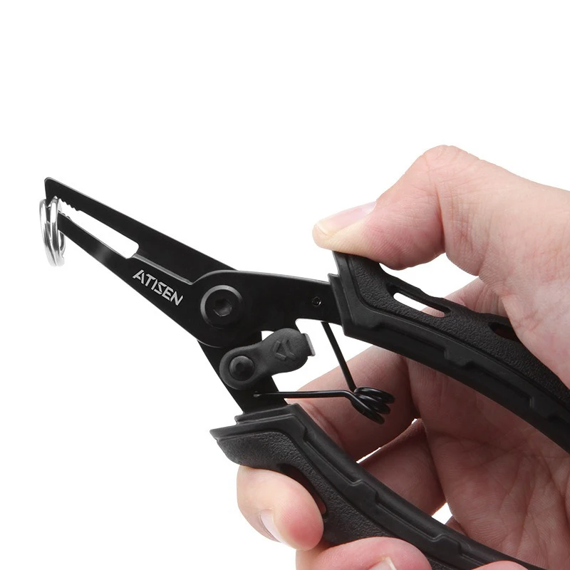 Alicates de pesca, tijeras de hilo de pescado de acero inoxidable, alicates de señuelo portátiles multifuncionales para exteriores - imagen 4