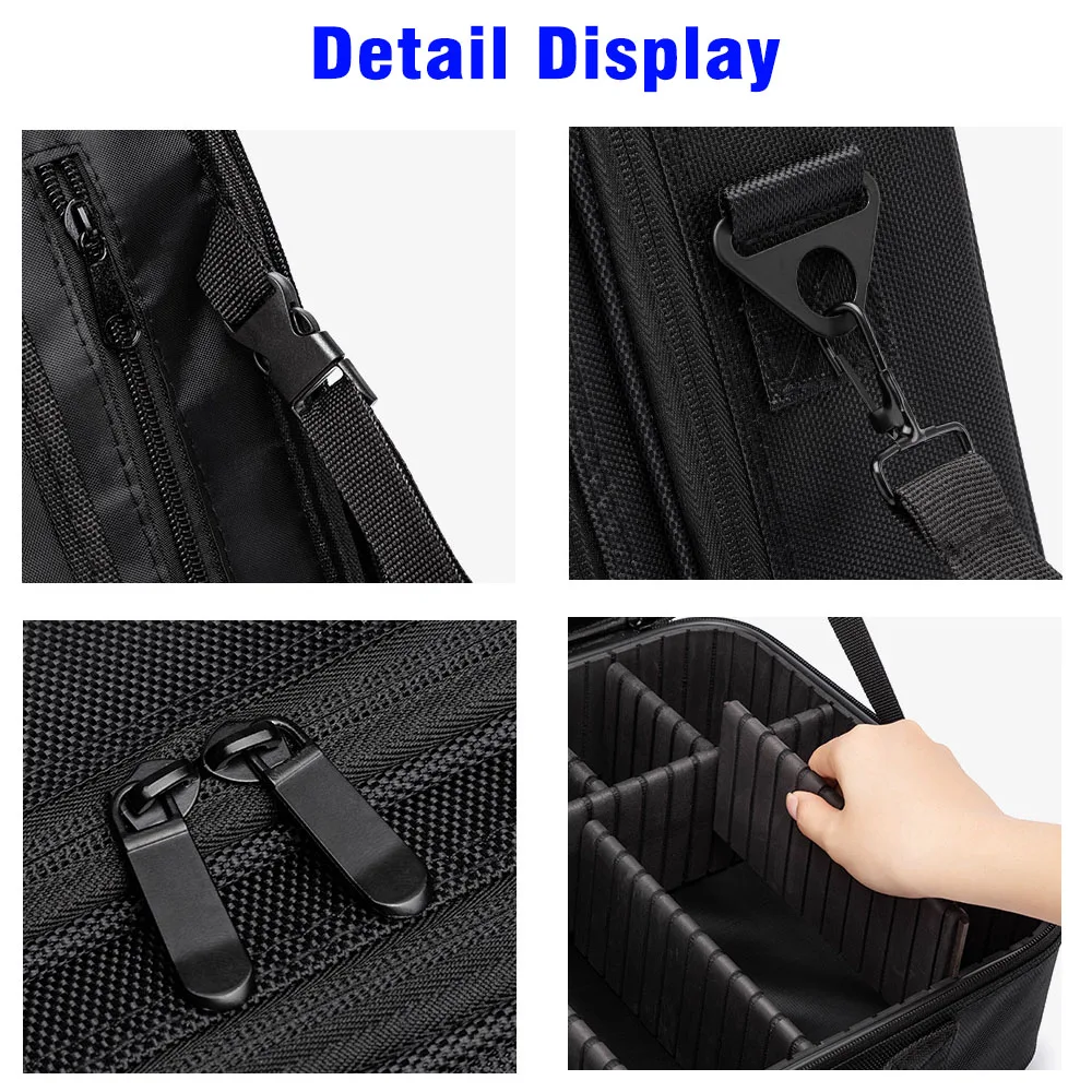 Bolsa grande para equipo de pesca, bolsa impermeable para accesorios de pesca, almacenamiento multifuncional Oxford, bolsa de pesca multicapa para exteriores - imagen 5