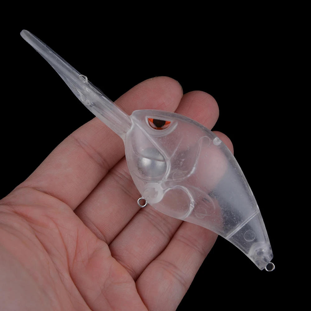 Chan'sHuang 5 uds cebo en blanco sin pintar 13cm 25g sonajero flotante buceo profundo Crankbait DIY señuelo de pesca Artificial - imagen 5