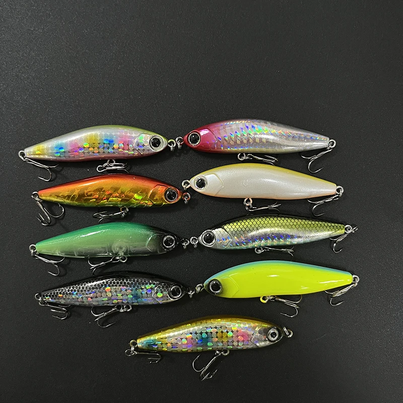 Señuelo de pesca con lápiz de 13g y 70mm, cebo adhesivo que se hunde, ojos 3D, cebo Artificial de fundición larga, pececillo Wobbler, equipo de pesca de Lucio - imagen 5