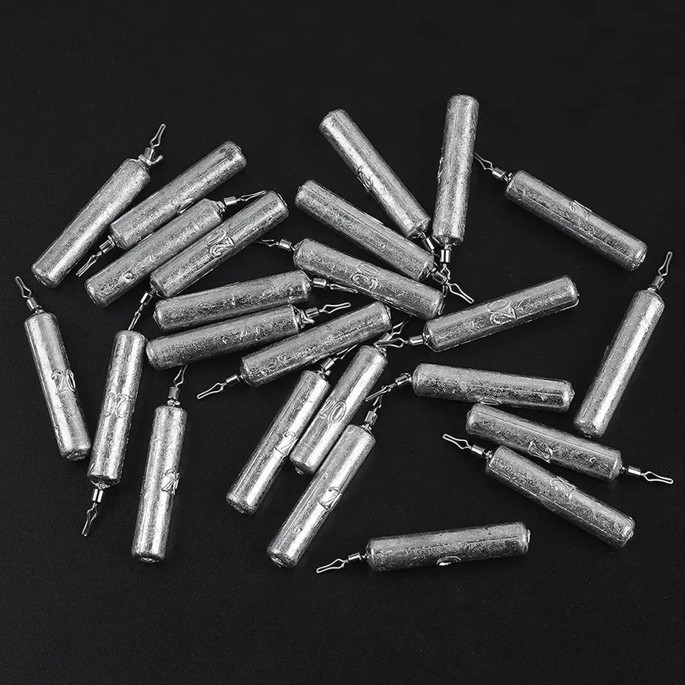 THKFISH 10 Uds. Plomo de pesca 3,5g 5g 7g 10g 14g 20g tiro de gota pesas de plomo de pesca con conector pesos de lápiz de agua dulce - imagen 2