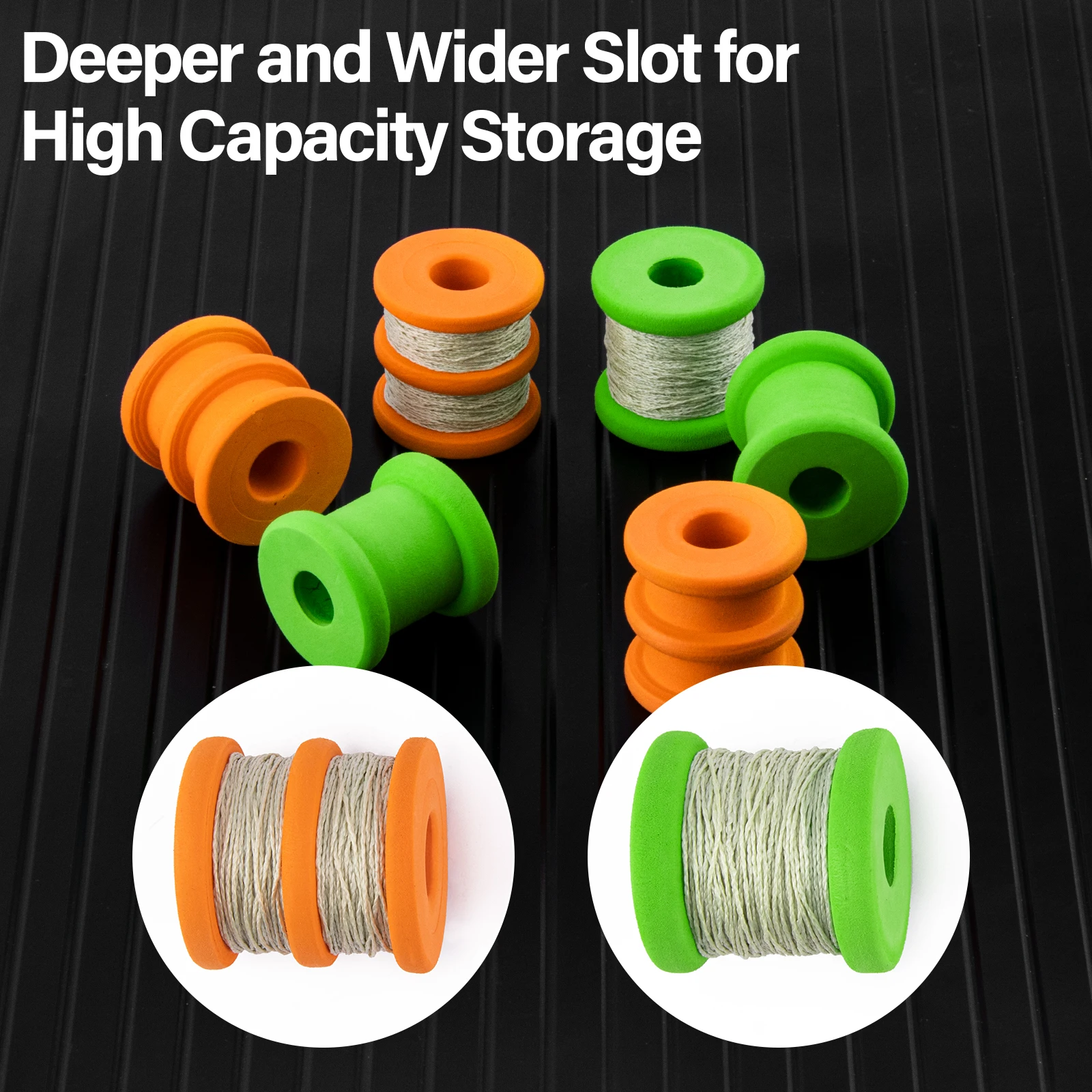 Carretes de espuma EVA para bobinadora, aparejo de pesca de carpa, alambre de bobinado, tablero, anzuelo, aparejo de almacenamiento, trucha y lubina, 10 piezas - imagen 5