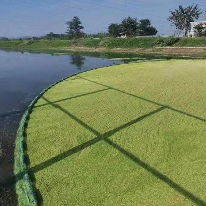 Lawaia red de pesca estanques multifilamento verde con cadena y espuma - imagen 3