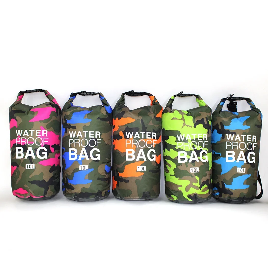 Bolsa seca impermeable de PVC para acampar y senderismo, bolsa de supervivencia de seguridad plegable para buceo al aire libre, Rafting, río, océano, mochila de viaje, 2L - imagen 3