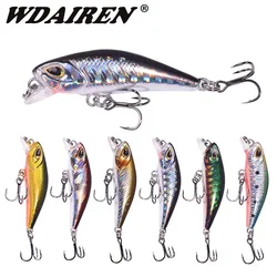 Señuelo de pesca Wobbler con manivela de pececillo, 4,5 cm, 3,8g, Wobblers Artificial, Swimbait, aparejos de pesca para lubina, Lucio, Jerkbait, 1 ud.