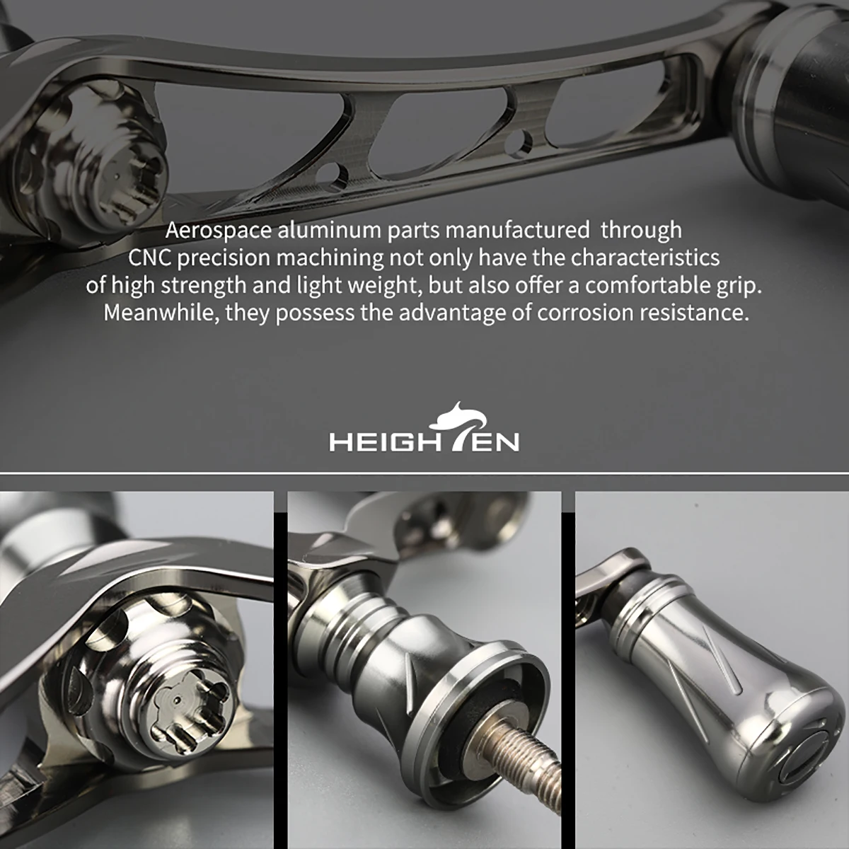 Aumentar los brazos basculantes dobles del carrete giratorio: espaciado entre ejes de 80 mm, perilla de 20 mm de diámetro |     Se adapta a piezas Mod de carrete Daiwa y Shimano - imagen 4