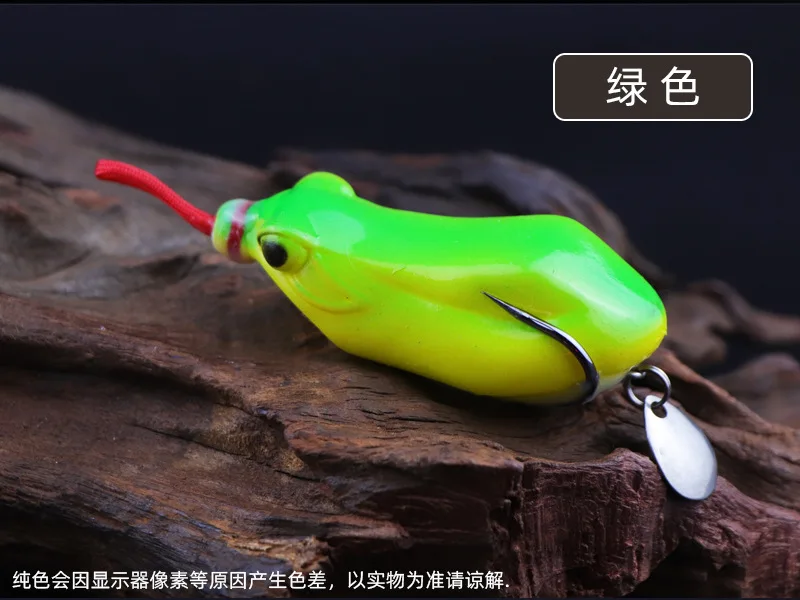 Señuelo de pesca Artificial de rana, cebo suave de fundición larga, 10g, 13g, 1 unidad - imagen 3