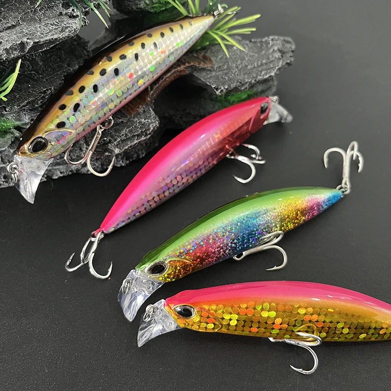 Jerbait hundimiento rápido 95 mm para lubina y trucha - imagen 5