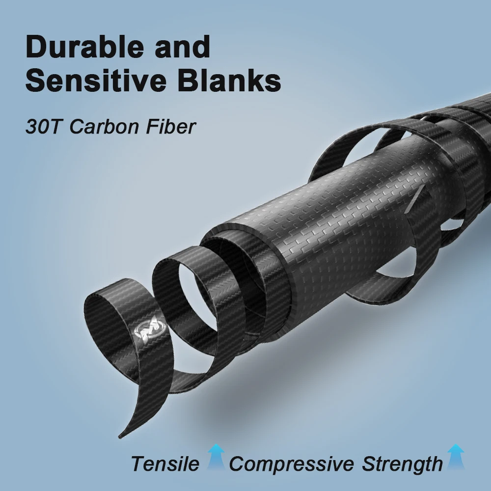 Cañas de pescar MIFINE ARTILLERY SPIN, señuelo de alto carbono 30T, 5-17g/7-25G, puntas tubulares, cañas de trucha giratorias de agua dulce y salada ML/M - imagen 5