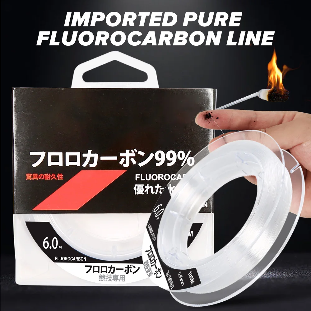 Líder Fluorocarbono con Mosquetón para Señuelos – Supersuave