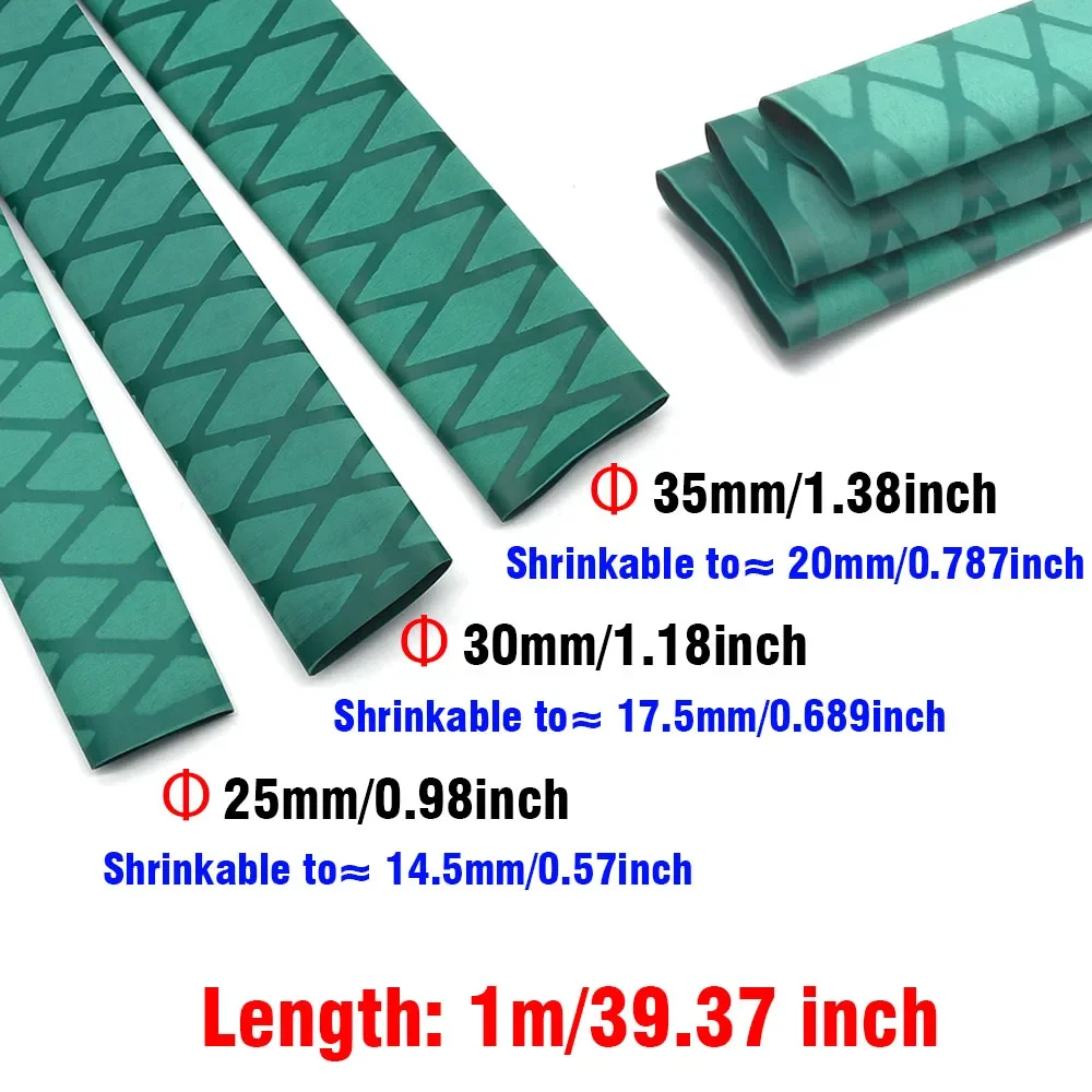 Diámetro 25mm 30mm X-Tube manga termorretráctil envoltura pesca Bulding mango varilla de corcho agarre impermeable y aislamiento 40 pulgadas de longitud - imagen 5