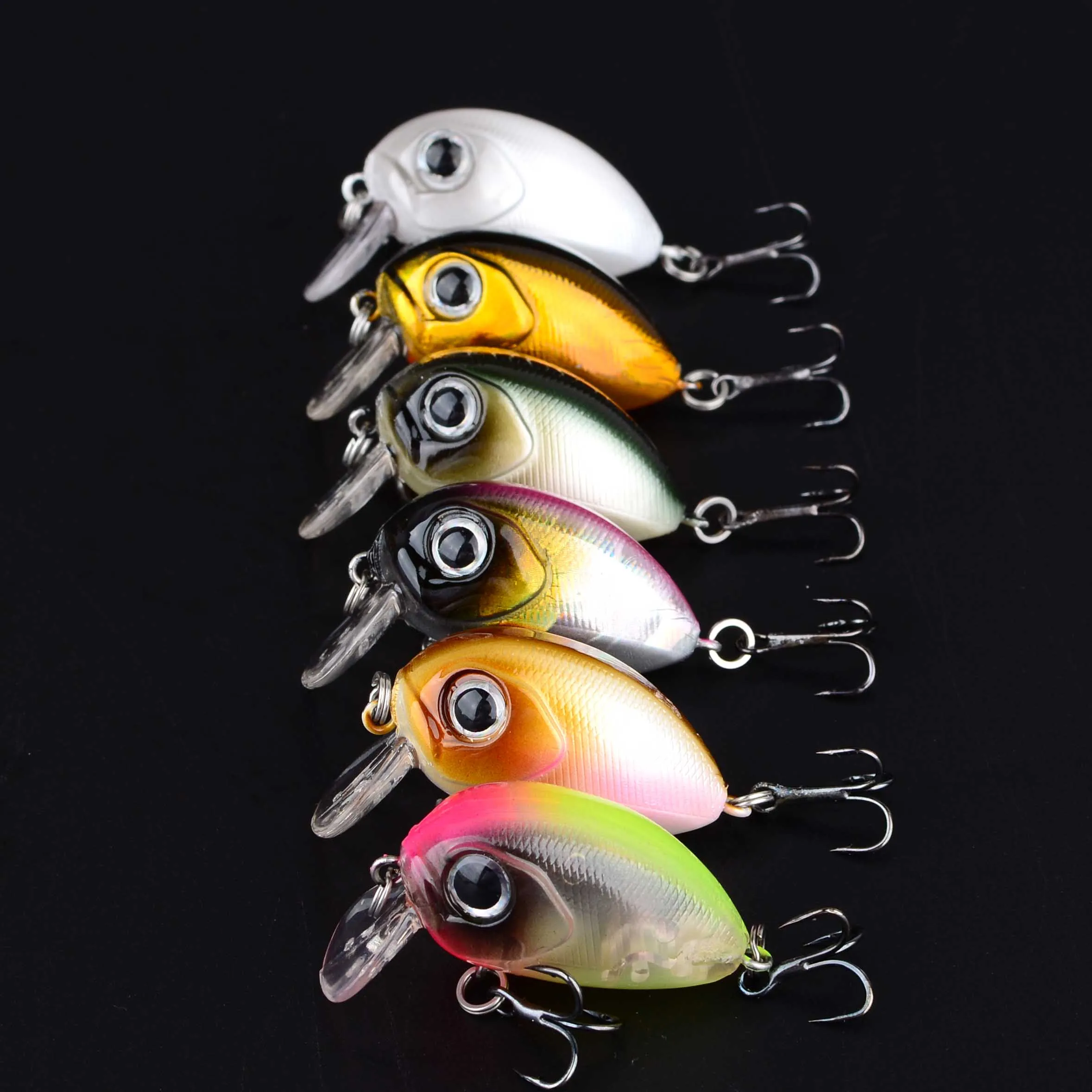 Crankbait Wobbler con anzuelos, señuelo de nado - imagen 2