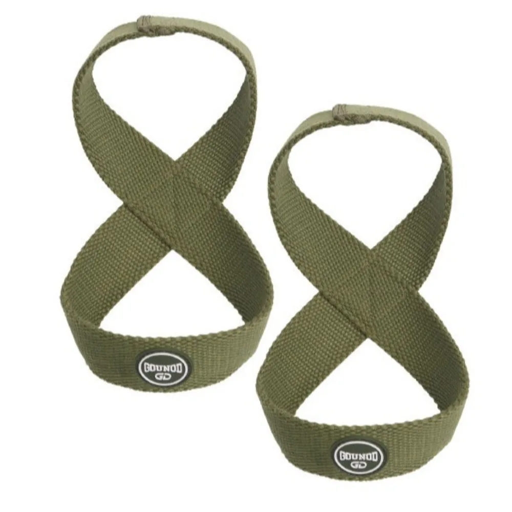 Correas de muñeca antideslizantes para levantamiento de pesas, cinturón de refuerzo duradero en forma de 8, cinturón de asistencia de levantamiento de pesas fuerte portátil - imagen 2