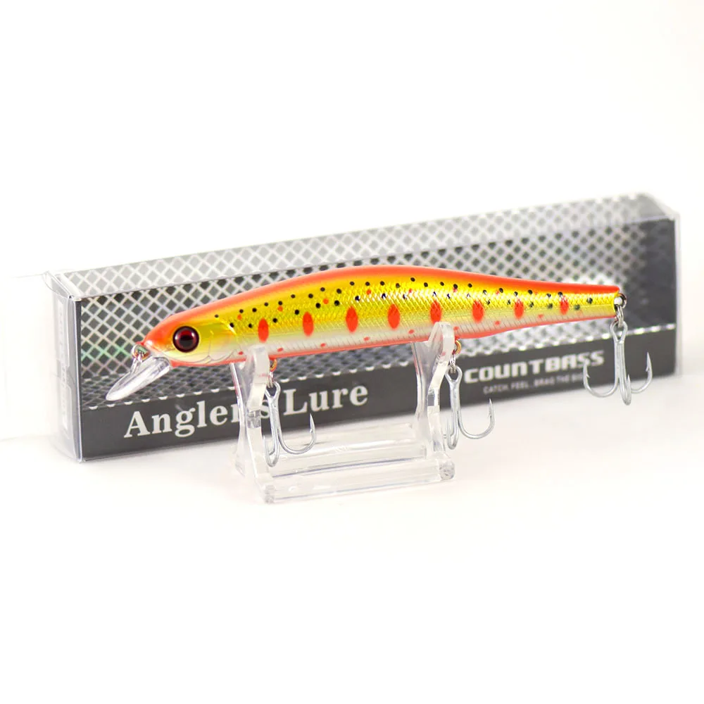 Countbass Magnete de hundimiento lento Peso Minnow 110 mm 4-21/64" 17,6 g 5/8 oz. Señuelo de pesca con cebo duro de 1,2 m y 4' - imagen 5