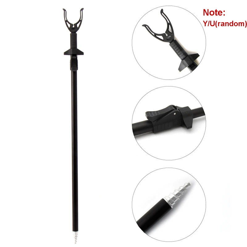 Bankstick de pesca de 1m/1,2 m, soporte de caña extensible ajustable, telescópico, accesorios de pesca