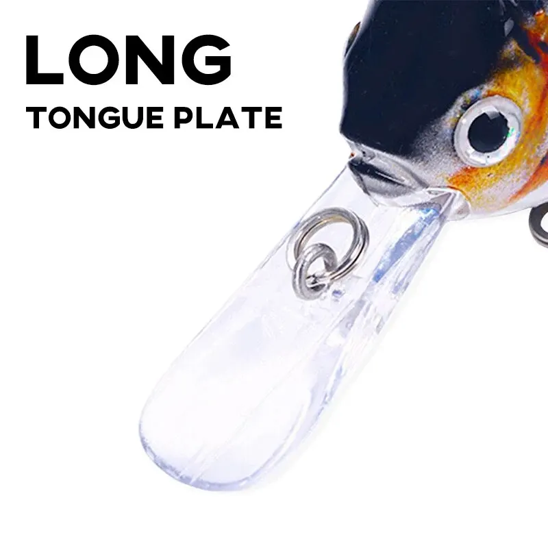 Señuelo de pesca Wobbler multiarticulado, 10cm, 14g, cebo de pesca duro Artificial, 6 segmentos, lengua larga biónica, Tilapia Swimbait para lubina - imagen 4