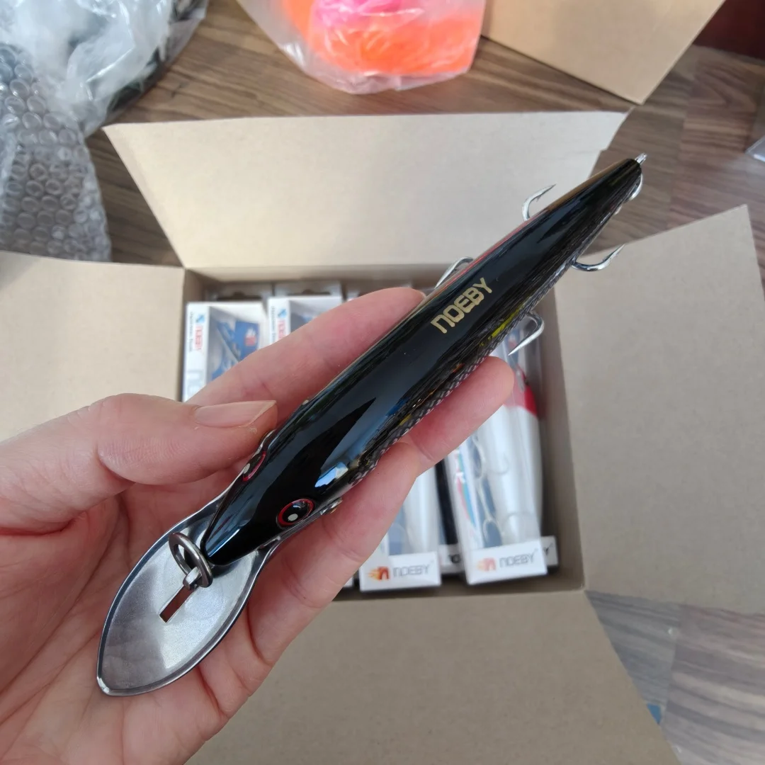 Noeby 3 uds 13cm 32,5g cebos artificiales de buceo profundo Minnow Wobbler agua salada Mahi Marlin atún Swordfish señuelo de pesca Trolling - imagen 3