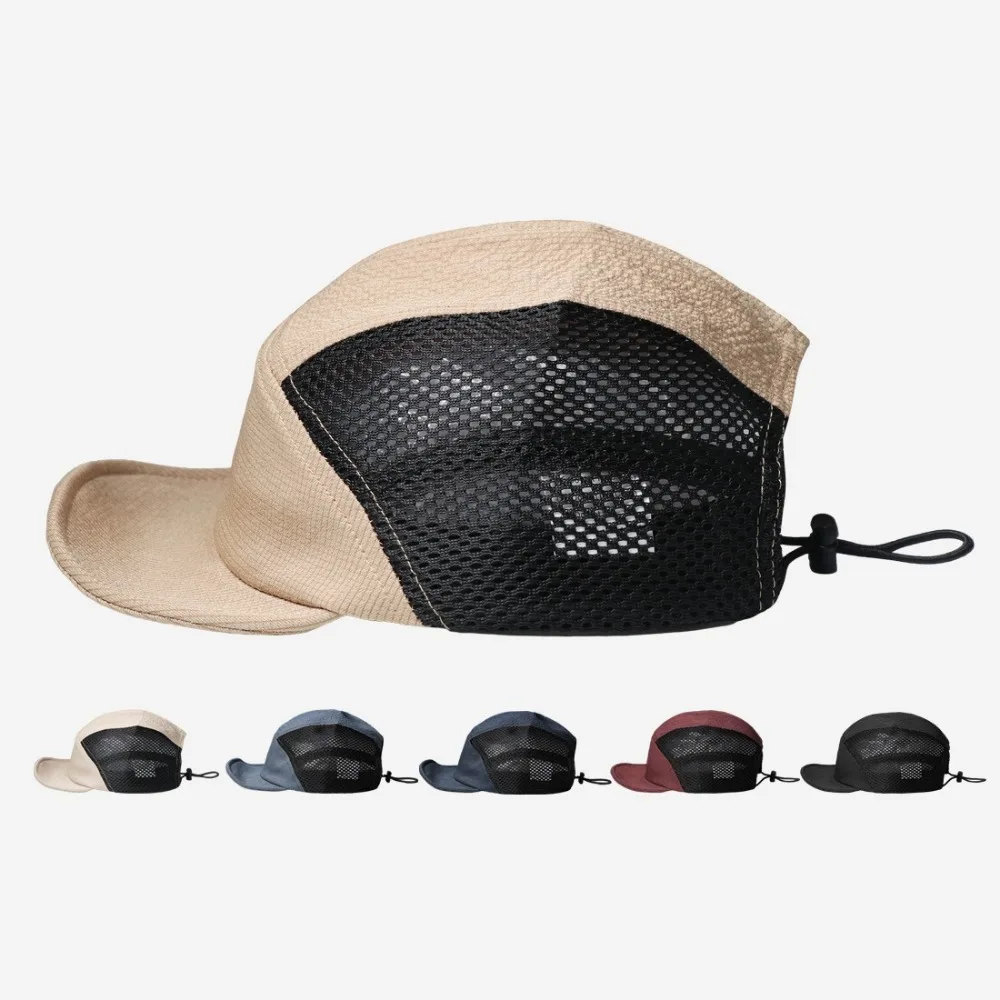 Gorra de béisbol de ala corta de secado rápido para exteriores, cara transpirable, sombrero pequeño con protección solar, sombrero de ala suave para hombres y mujeres - imagen 2