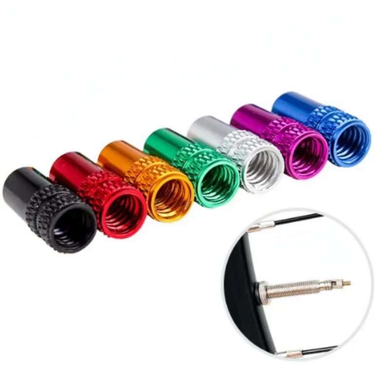 4 Uds. De aleación de aluminio para carretera, MTB, pista, tubo de bicicleta de carreras, neumático, rueda, tapa de válvula francesa, tapas de válvula de aire Presta - imagen 4