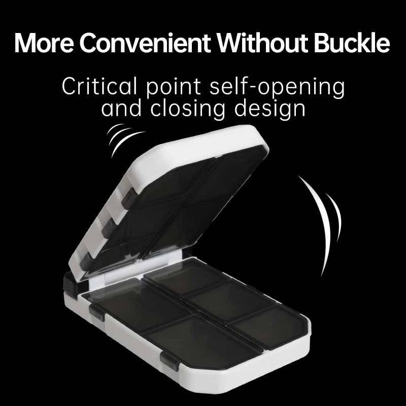 Caja de almacenamiento KINGDOM 2002C/A, accesorios de equipo de pesca, subcaja impermeable, suministro de anzuelos de pesca, caja de almacenamiento de herramientas, caja de aparejos de pesca - imagen 2