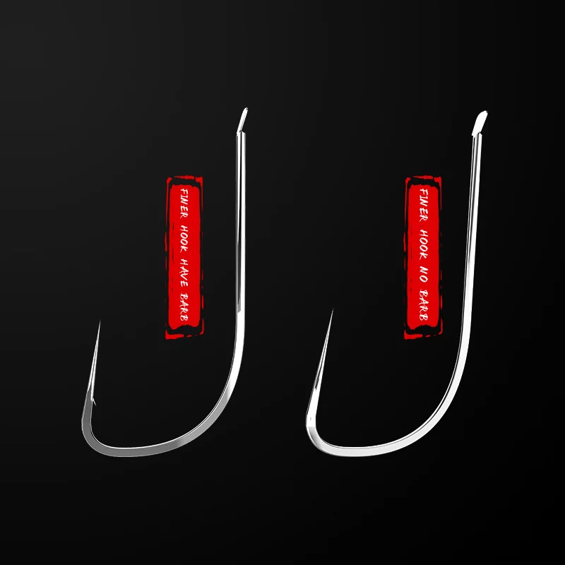 NUNATAK XiDiXiu Gancho rojo Gancho de púas Gancho de carpa cruciana 100p-1Bag 1 # -11 # Anzuelo pequeño para Tilapia, anzuelo de mar negro - imagen 4