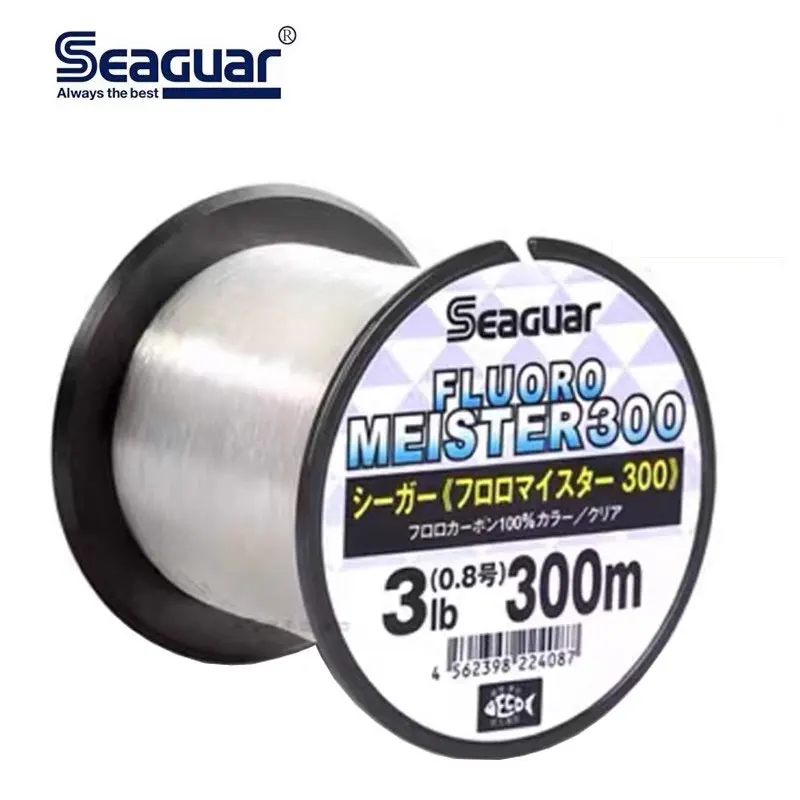 SEAGUAR FLUORO MEISTER línea de pesca Original 3LB-20LB 100% líneas de pesca de FLUOROCARBON 320M/240M