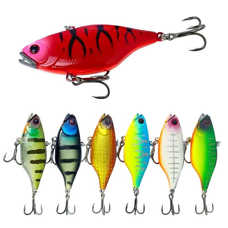 Señuelos de Pesca con vibración que se hunden, 60mm, 12g, cebo Artificial VIB de fundición larga, Wobbler Twitch para Lucio, equipo de Swimbait - imagen 3