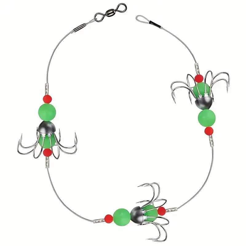 Señuelo de pesca luminoso biónico, anzuelo de calamar, perfecto para pesca nocturna en agua dulce y salada - imagen 4