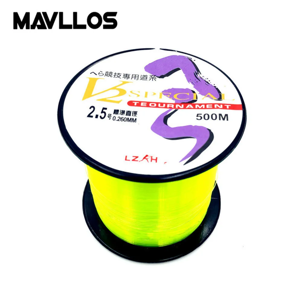 Mavllos-sedal de nailon para pesca de carpa, hilo de pesca de monofilamento de 500m #0,4-#10, aparejos de pesca de carpa resistentes al desgaste rápido al agua - imagen 4