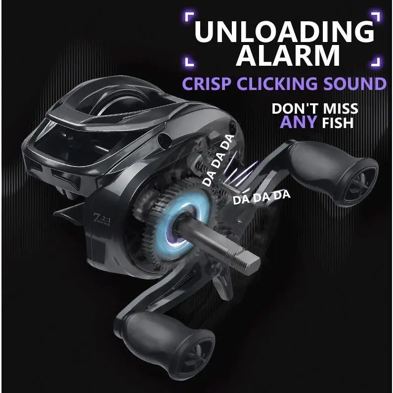 Carrete Mavllos Lightning Casting Raiol – 7.2:1, 5kg drag, agua salada - imagen 5