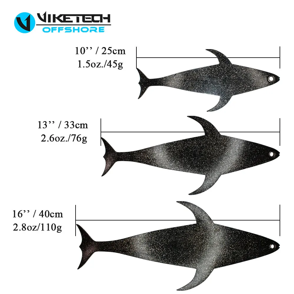 Señuelos de pesca de silicona negros con ojales de latón, cebo suave de goma duradero, 3 tamaños, Ideal para varias técnicas de pesca, 3 uds. - imagen 5